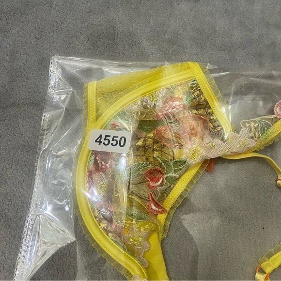 New! For love and lemons Mirabelle Underwire Bra cherry pineapple 24550 - Picture 12 of 12